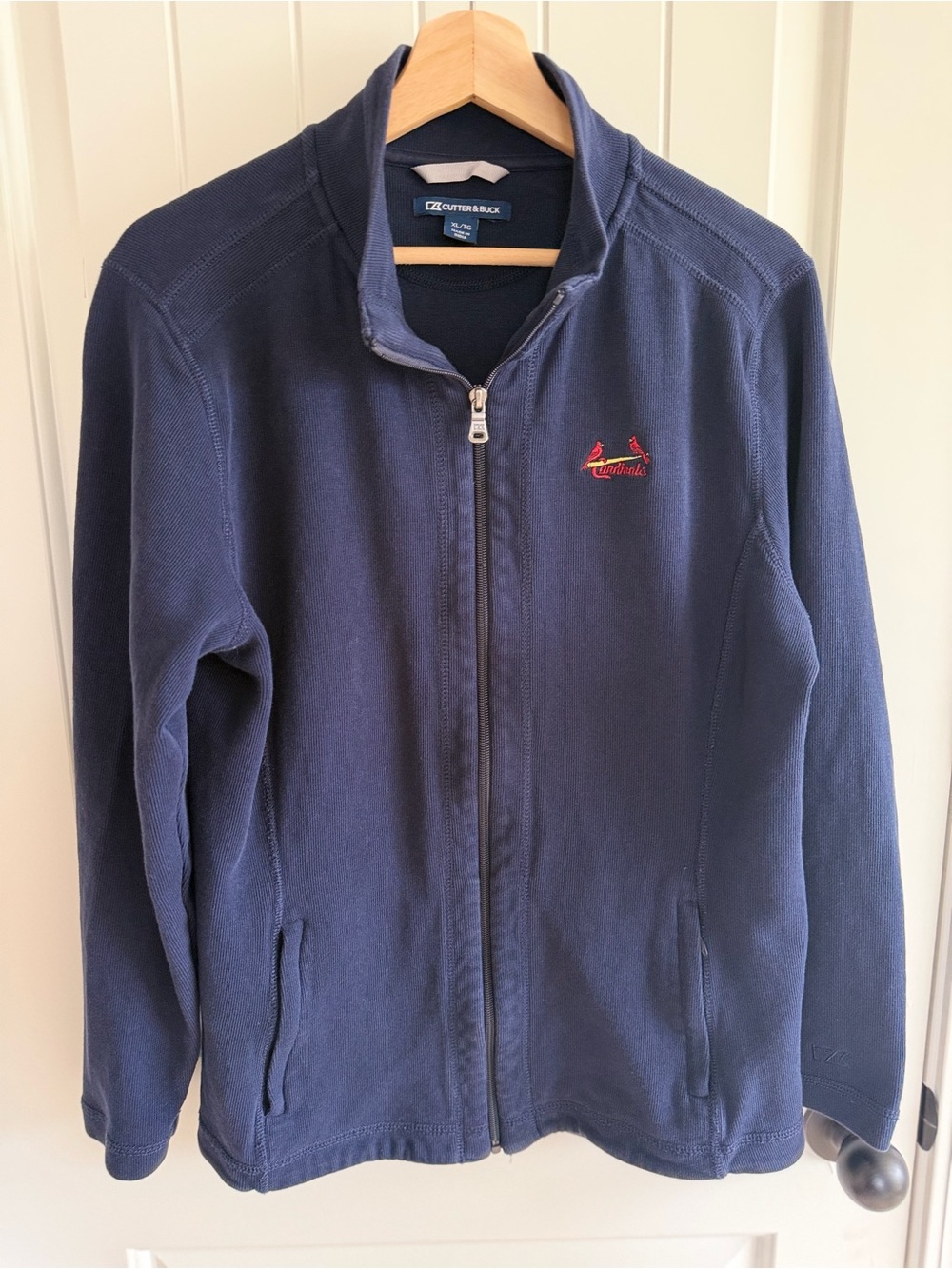 Cutter & Buck Women’s Navy Full-Zip St Louis Cardinals Jacket Size XL - Picture 4 of 6